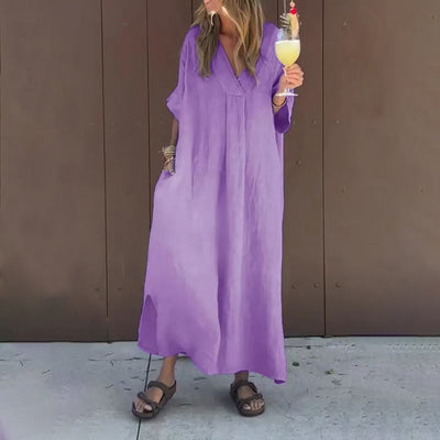 Cecilia | Comfy V-Neck Dress