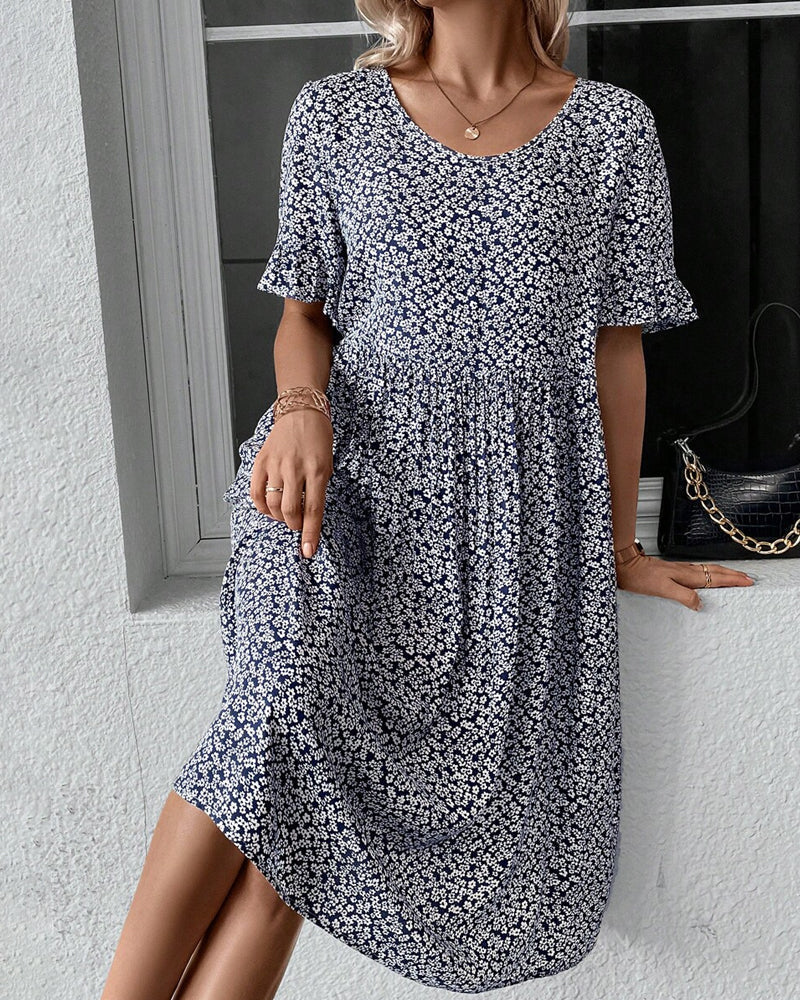Brenda | Floral Charm Midi Dress