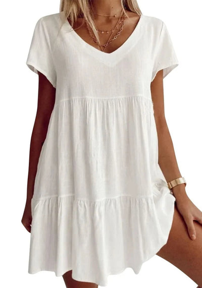 Shirley | Chic and Casual V-Neck Dress