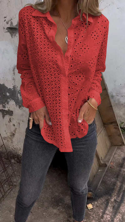 Solene | Chic Textured Shirt