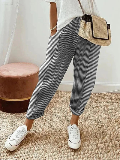 Minna | Sleek Striped Pants