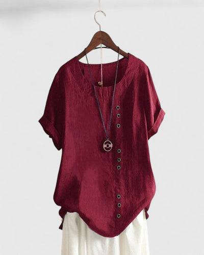 Vienne | Chic Short Sleeve Blouse