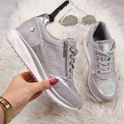 Greya | Comfortable Zip-Up Orthopedic Sneakers