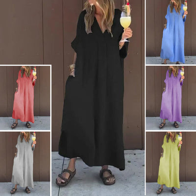 Cecilia | Comfy V-Neck Dress
