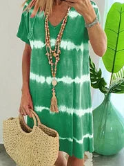 Velinda | Casual Boho Tie-Dye Midi Dress