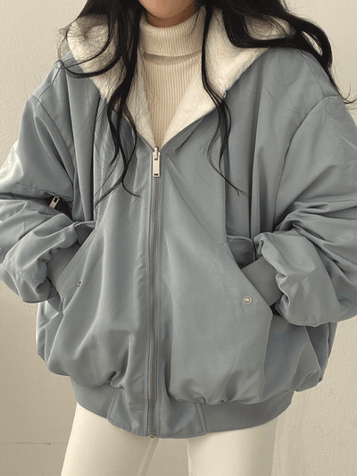 Halia | Cozy Oversized Bomber Jacket