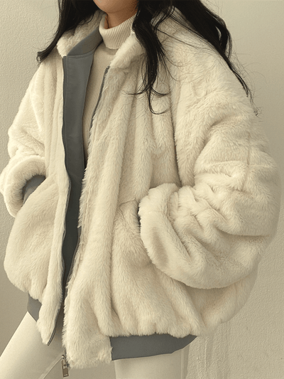 Halia | Cozy Oversized Bomber Jacket
