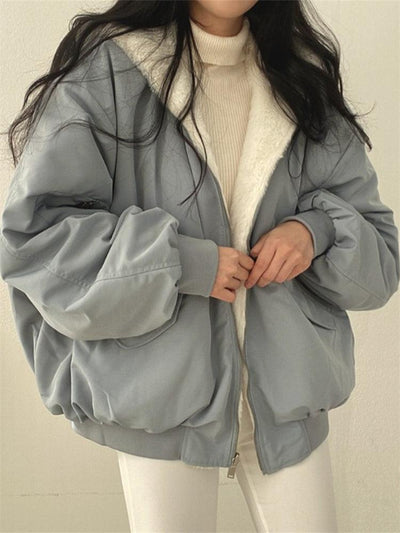 Halia | Cozy Oversized Bomber Jacket