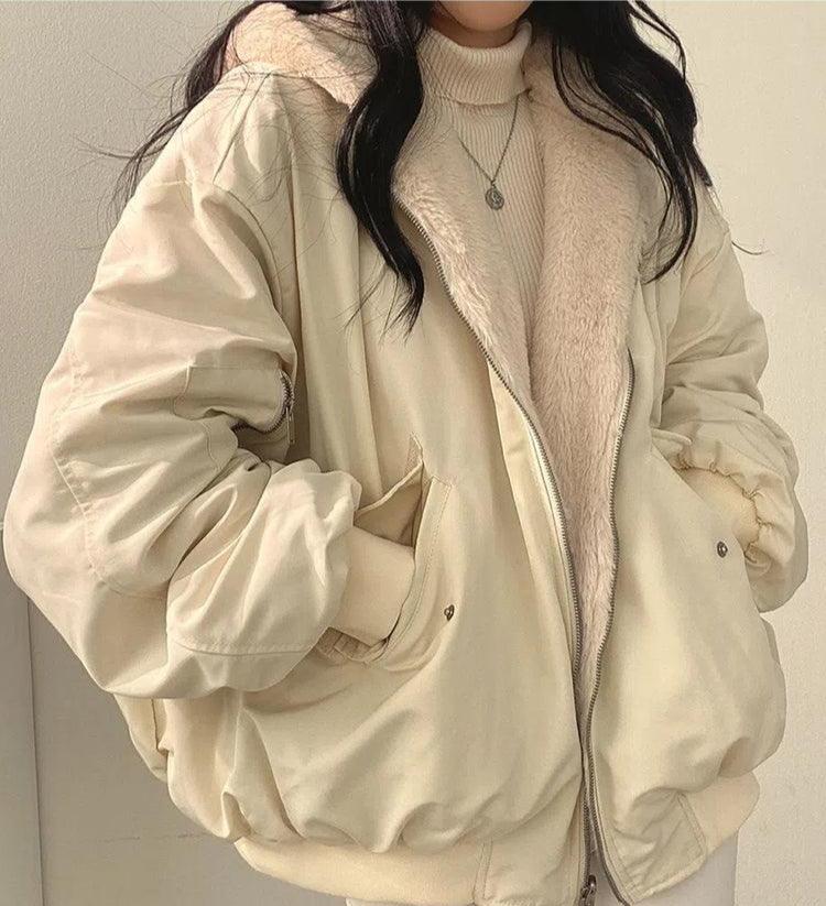 Halia | Cozy Oversized Bomber Jacket