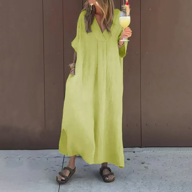Cecilia | Comfy V-Neck Dress