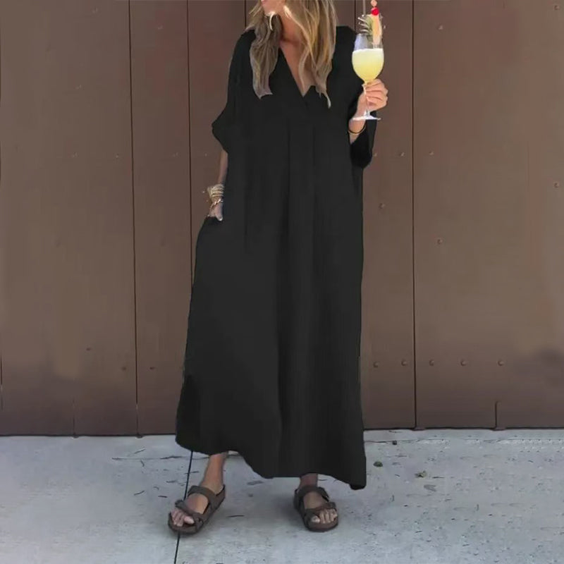 Cecilia | Comfy V-Neck Dress