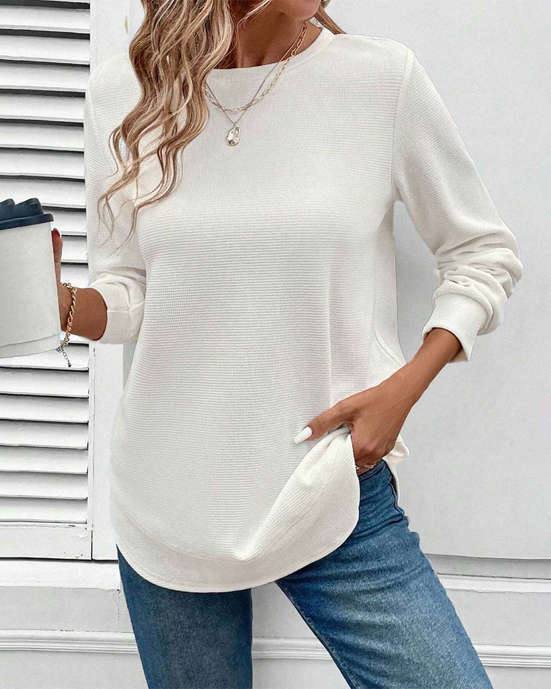 Zyana | Simple Round Neck Top