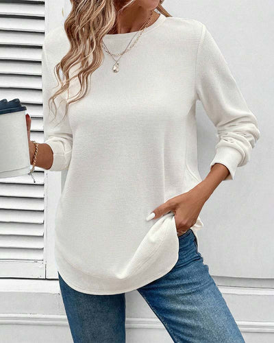 Zyana | Simple Round Neck Top