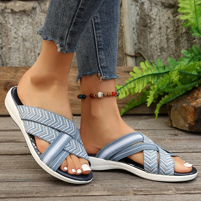 Rhian | Casual Crisscross Slip-On Sandals