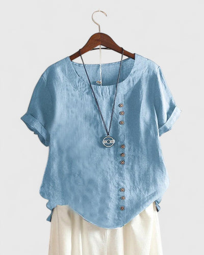 Vienne | Chic Short Sleeve Blouse