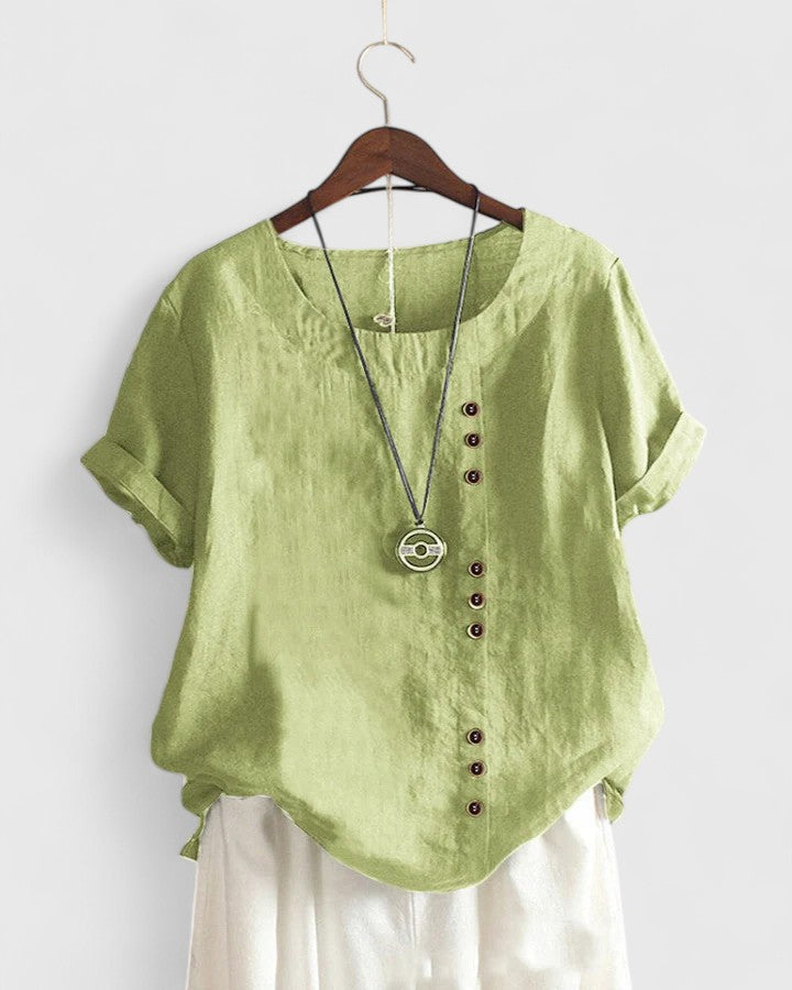 Vienne | Chic Short Sleeve Blouse
