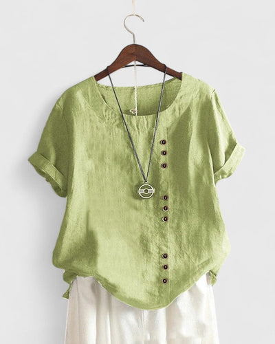 Vienne | Chic Short Sleeve Blouse