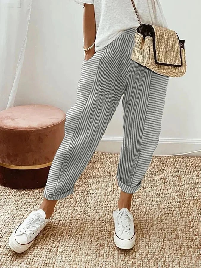 Minna | Sleek Striped Pants