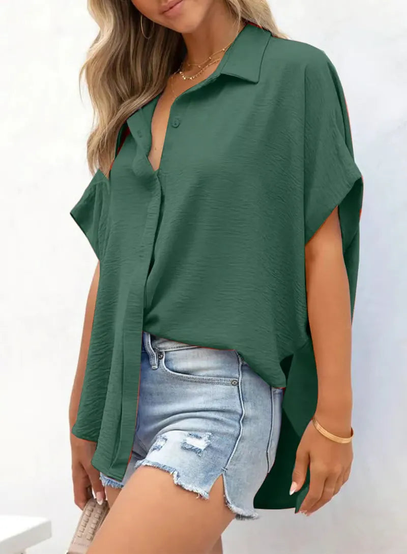 Melody | Chic Slit Hem Shirt