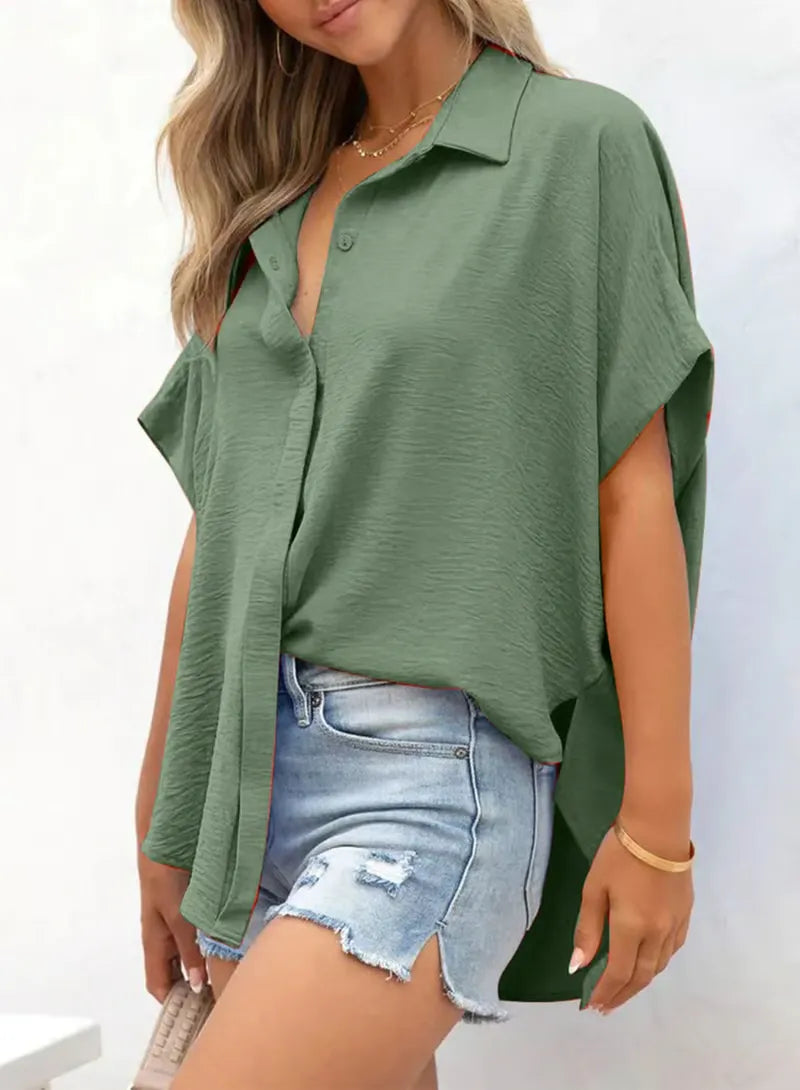 Melody | Chic Slit Hem Shirt