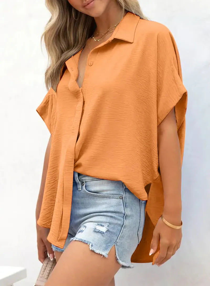 Melody | Chic Slit Hem Shirt