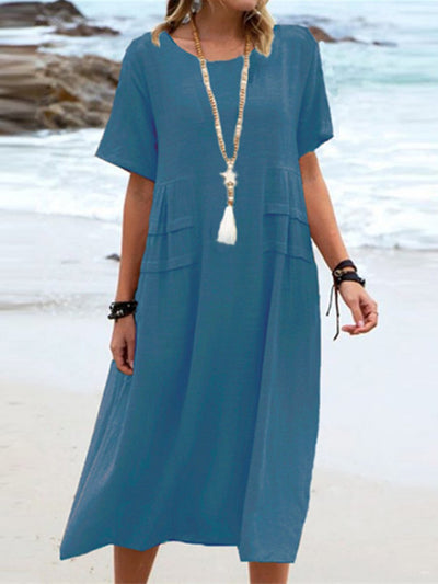 Elliana | Casual Round Neck Boho Dress