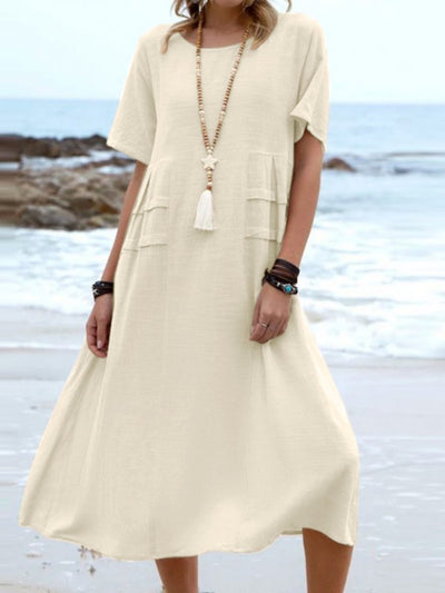Elliana | Casual Round Neck Boho Dress