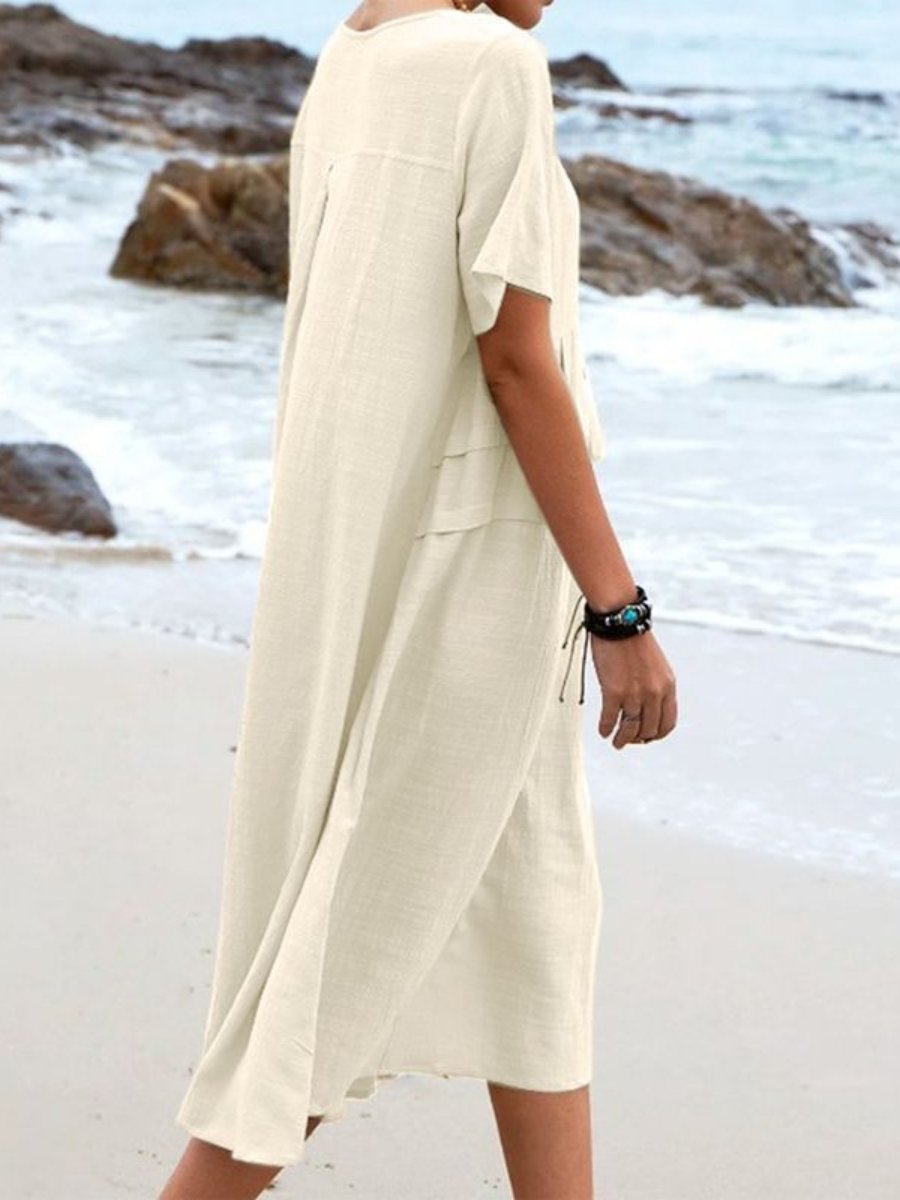 Elliana | Casual Round Neck Boho Dress