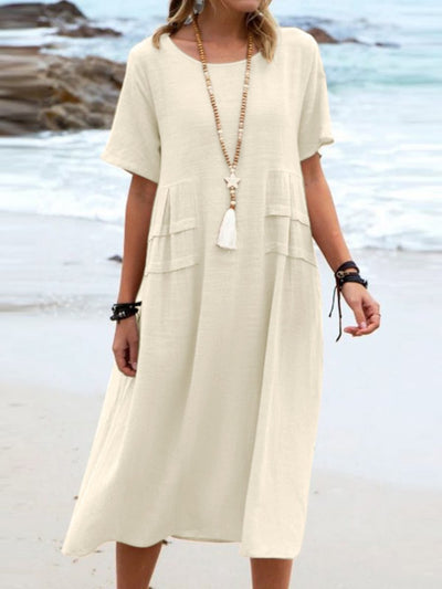 Elliana | Casual Round Neck Boho Dress