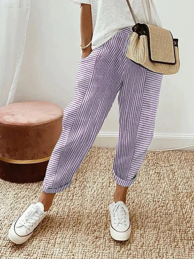 Minna | Sleek Striped Pants