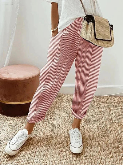 Minna | Sleek Striped Pants