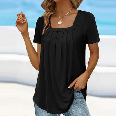 Tishia | Casual Square Neck Top
