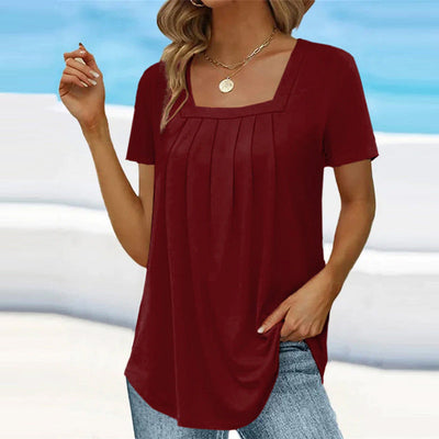 Tishia | Casual Square Neck Top