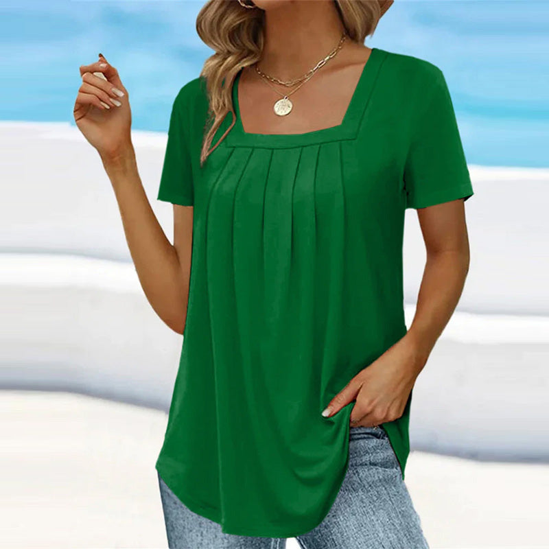 Tishia | Casual Square Neck Top