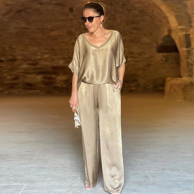 Devyn | Elegant V-Neck Two-Piece Set