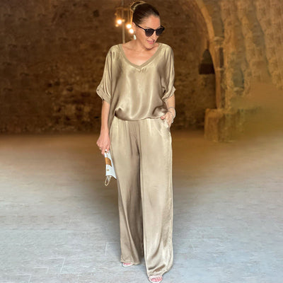 Devyn | Elegant V-Neck Two-Piece Set