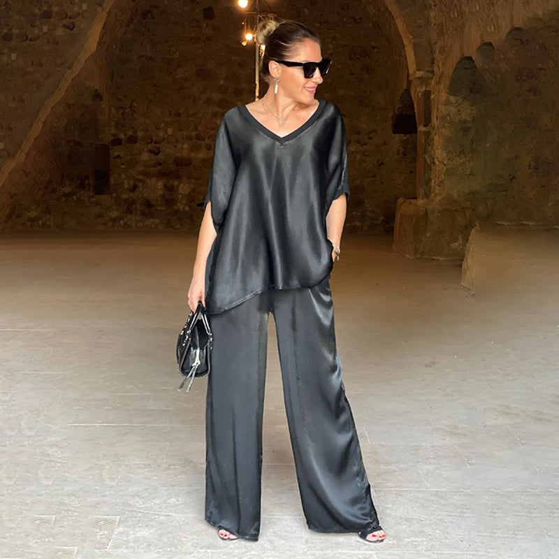 Devyn | Elegant V-Neck Two-Piece Set
