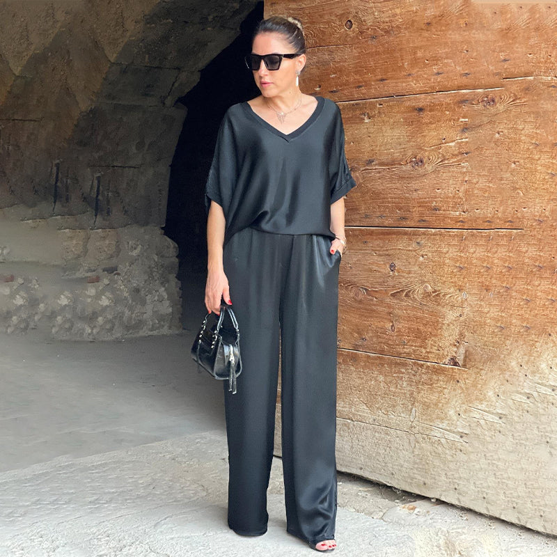 Devyn | Elegant V-Neck Two-Piece Set