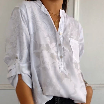 Brianne | Casual Print Button Blouse