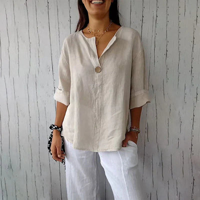 Denzelle | Versatile Button Detail Blouse