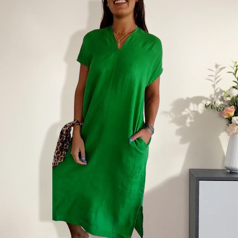 Darlene | Classic V-Neck Dress