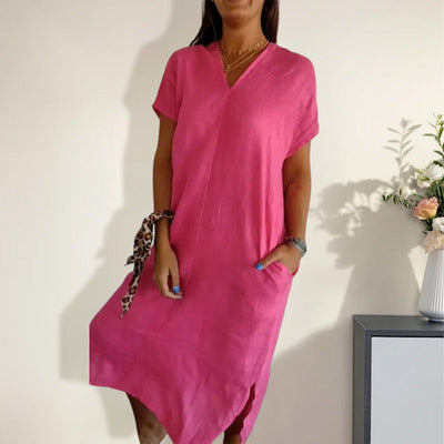 Darlene | Classic V-Neck Dress
