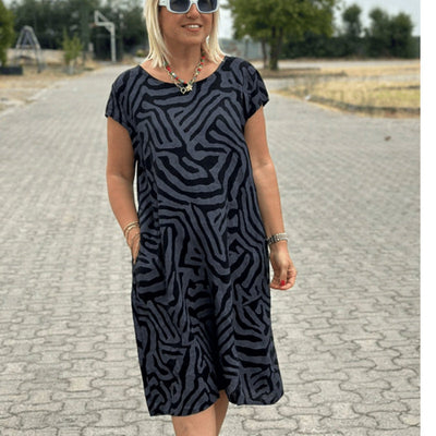 Hallie | Boho Charm Printed Dress
