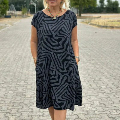 Hallie | Boho Charm Printed Dress