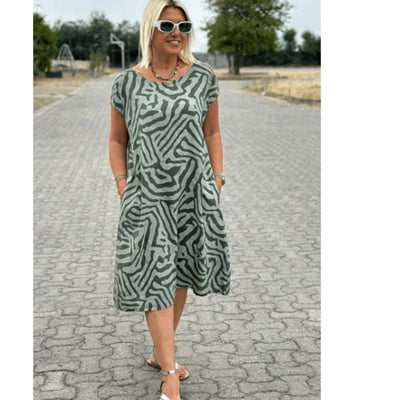 Hallie | Boho Charm Printed Dress