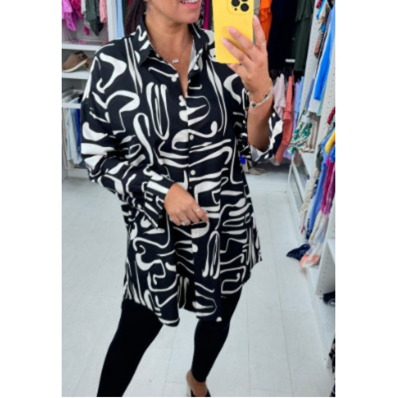 Carrie | Casual Printed Laplap Shirt