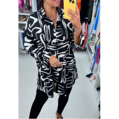 Carrie | Casual Printed Laplap Shirt