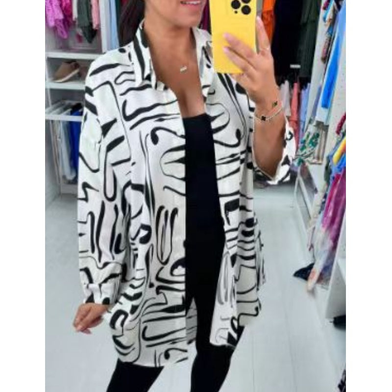 Carrie | Casual Printed Laplap Shirt