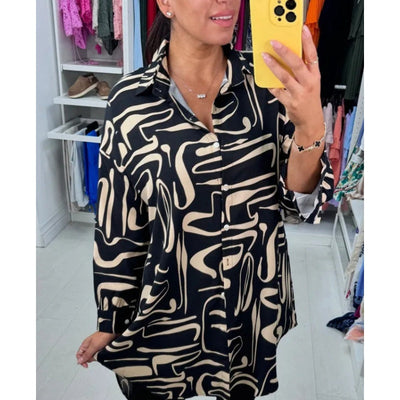 Carrie | Casual Printed Laplap Shirt