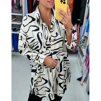 Carrie | Casual Printed Laplap Shirt